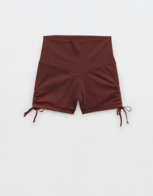 OFFLINE By Aerie Real Me High Waisted Ruched Tie 3" Bike Short