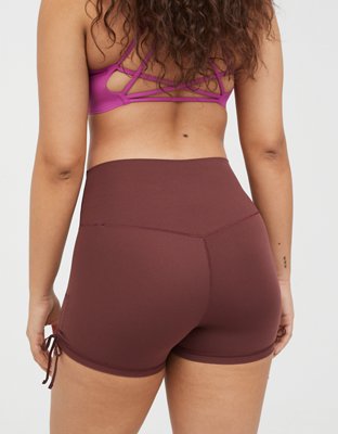 OFFLINE By Aerie Real Me High Waisted Ruched Tie 3" Bike Short