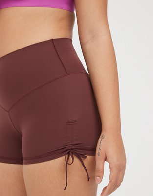 OFFLINE By Aerie Real Me High Waisted Ruched Tie 3" Bike Short
