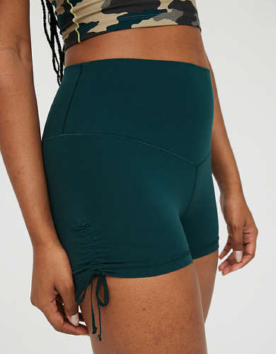 OFFLINE By Aerie Real Me High Waisted Ruched Tie 3" Shortie