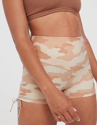 OFFLINE By Aerie Real Me High Waisted Ruched Tie 3" Bike Short