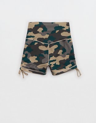 OFFLINE By Aerie Real Me High Waisted Ruched Tie 3" Bike Short