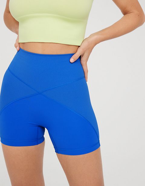 Женские брюки Aerie OFFLINE By Aerie Goals 4" Ribbed Bike Short