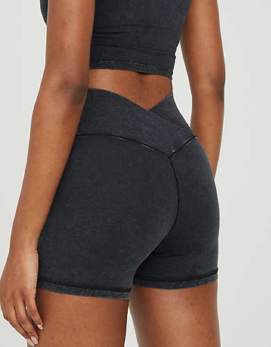 OFFLINE By Aerie Real Me Double Crossover 3" Bike Short