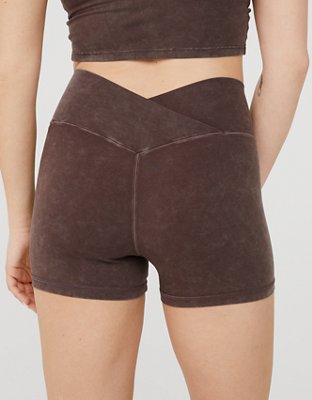 OFFLINE By Aerie Real Me Double Crossover 3" Bike Short