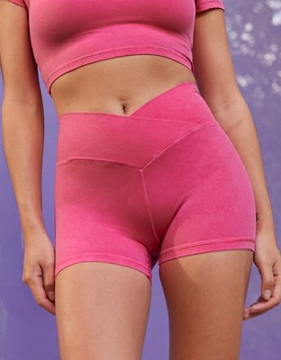 OFFLINE By Aerie Real Me Double Crossover 3" Bike Short