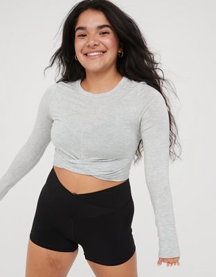 OFFLINE By Aerie Real Me Double Crossover 3" Bike Short