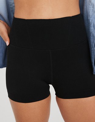 Black Seamless Waist Trainer Cycle Shorts