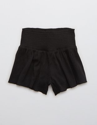 Aerie Real Good Smocked High Waisted Short