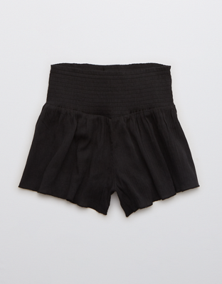 Aerie Real Good Smocked High Waisted Short