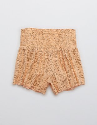 Aerie Real Good Smocked High Waisted Short