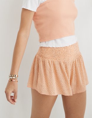Aerie Real Good Smocked High Waisted Short