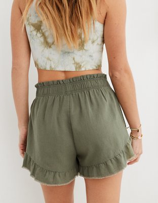 Aerie High Waisted Ruffle Short