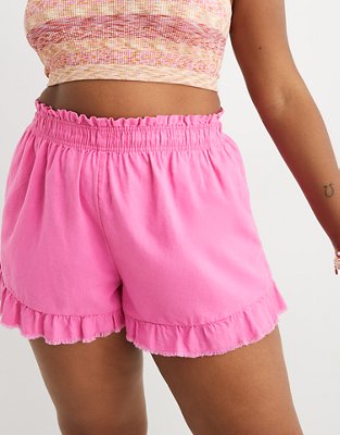 aerie, Shorts, Aerie Smocked Waist Floral Shorts