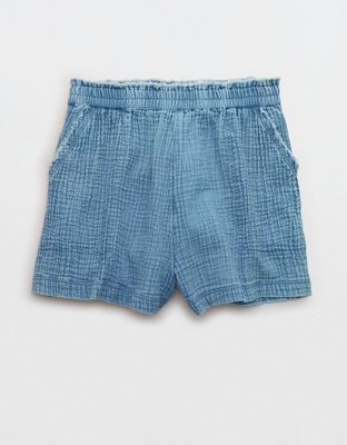 Aerie Pool-To-Party Linen Blend High Waisted Trouser