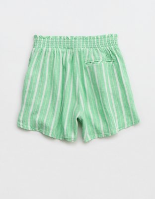 Aerie Linen Blend High Waisted Short