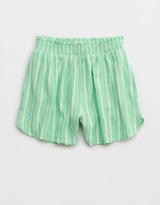 Aerie Linen Blend High Waisted Short
