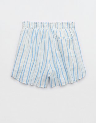 Aerie Pool-To-Party Linen Blend High Waisted Short