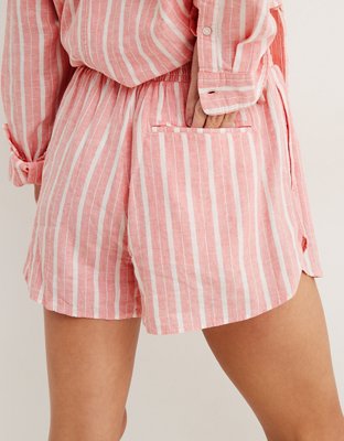 Aerie Linen Blend High Waisted Short