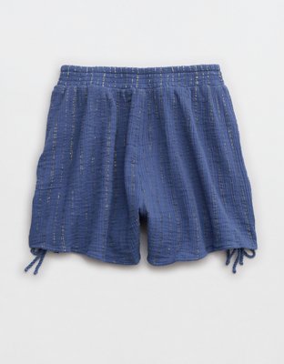 Aerie Gauzy Lurex Cinched Short