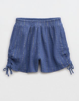 Aerie Gauzy Lurex Cinched Short