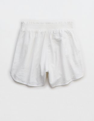 Aerie Pool-To-Party Linen Blend High Waisted Short