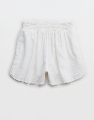 Aerie Linen Blend High Waisted Short