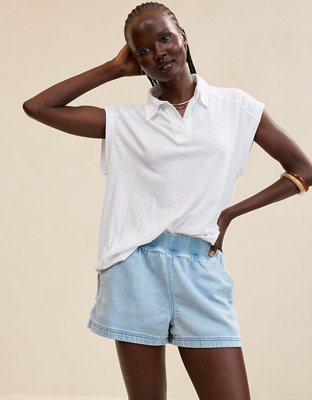 Aerie Daydream Denim Stretch Short