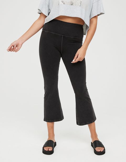 Женские брюки Aerie OFFLINE OG Cropped High Waisted Kick Flare Legging