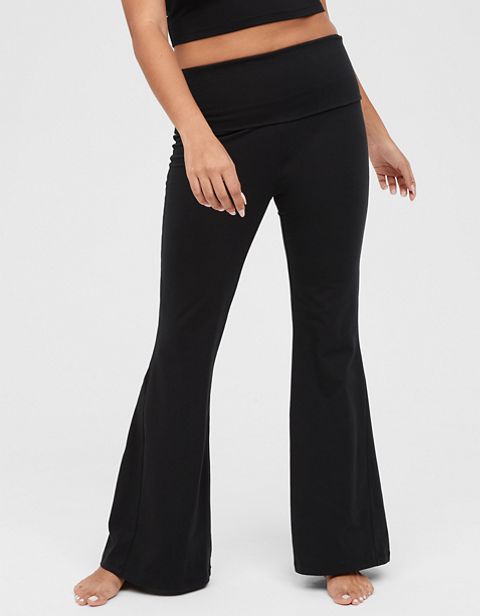 Женские брюки Aerie OFFLINE By Aerie OG Foldover High Waisted Super Flare Legging
