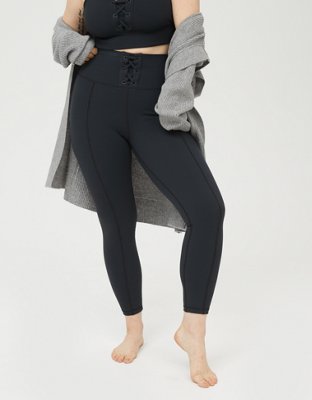 OFFLINE Ribbed High Waisted Lace Up Legging