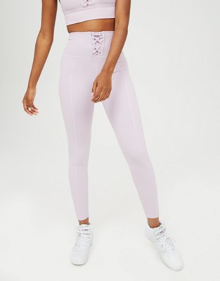 OFFLINE Ribbed High Waisted Lace Up Legging
