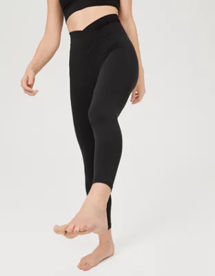  Women Cross Flare Yoga Pants High Waist Leggings Aerie