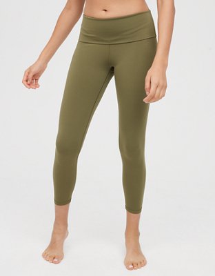 Aerie Real Me High Waisted Legging In Olive