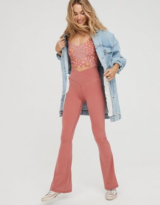 high waisted flare leggings