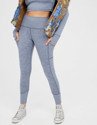 OFFLINE By Aerie The Hugger Ribbed Pocket Legging