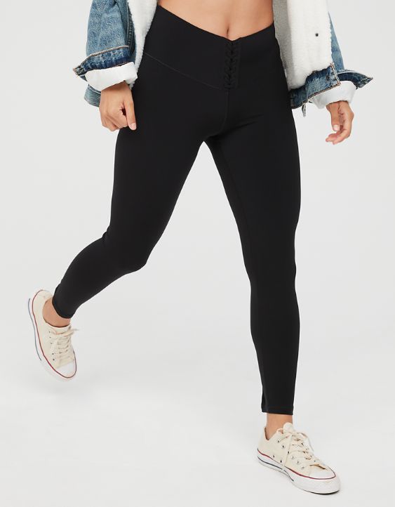OFFLINE By Aerie Real Me High Waisted Lace Up Legging