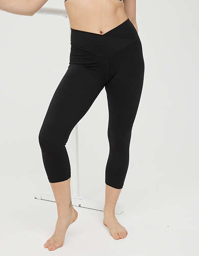 OFFLINE By Aerie Real Me High Waisted Cropped Crossover Legging
