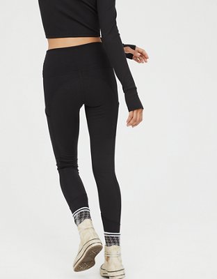 OFFLINE By Aerie The Hugger Ribbed Pocket Legging