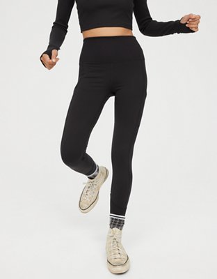 American Eagle Offline The Hugger High Waisted Ribbed Leggings