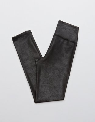 OFFLINE By Aerie The Hugger Crossover High Waisted Crackle Legging