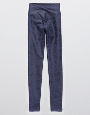 OFFLINE By Aerie The Hugger Crossover High Waisted Crackle Legging