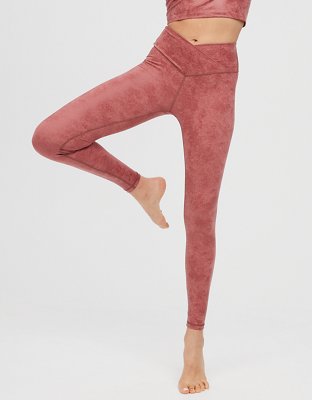 OFFLINE By Aerie The Hugger Crossover High Waisted Legging craquelado