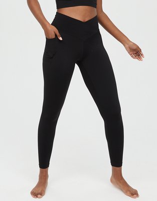 OFFLINE By Aerie Real Me High Waisted Crossover Legging Black
