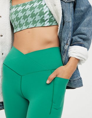 Shop OFFLINE By Aerie Real Me Xtra Crossover High Waisted Pocket