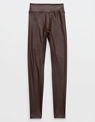 OFFLINE By Aerie Real Luxe Faux Leather Wide Leg Pant