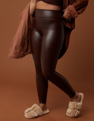 Женские брюки Aerie OFFLINE By Aerie Real Luxe Faux Leather Legging — фото 5