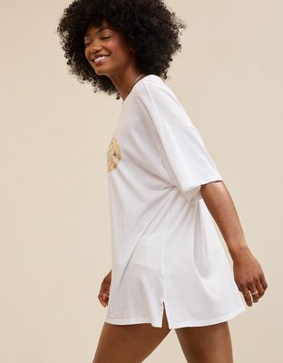 OVERSLEPT by Aerie Sleep Happens Night Tee | Aerie
