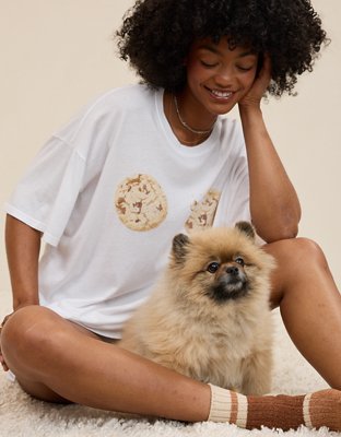 OVERSLEPT by Aerie Sleep Happens Night Tee | Aerie