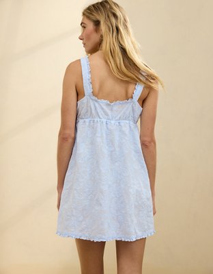 Aerie Off-Duty Embroidered Cotton Nightie